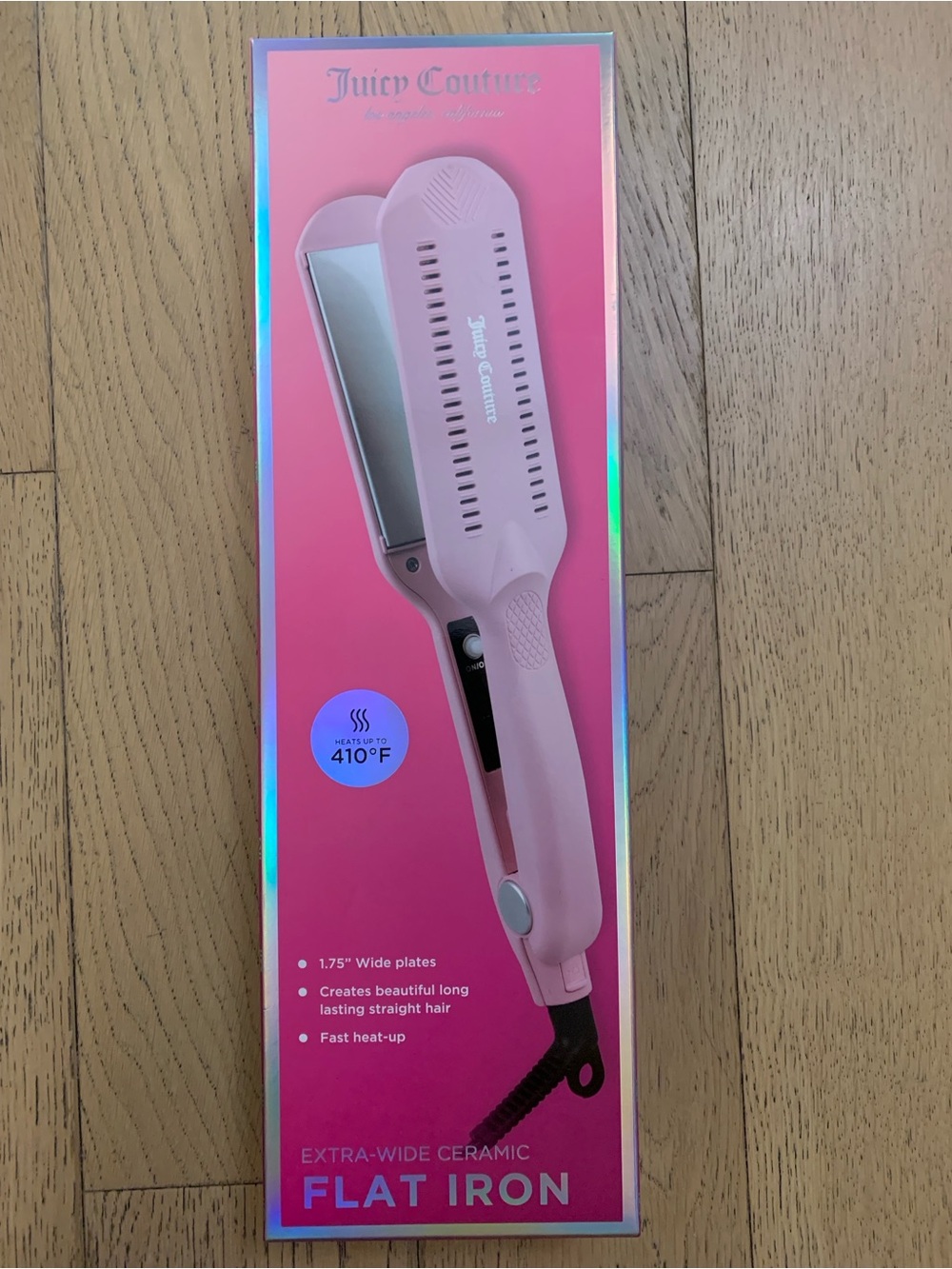 Juicy Couture Pink Ceramic Extra-Wide Flat Iron